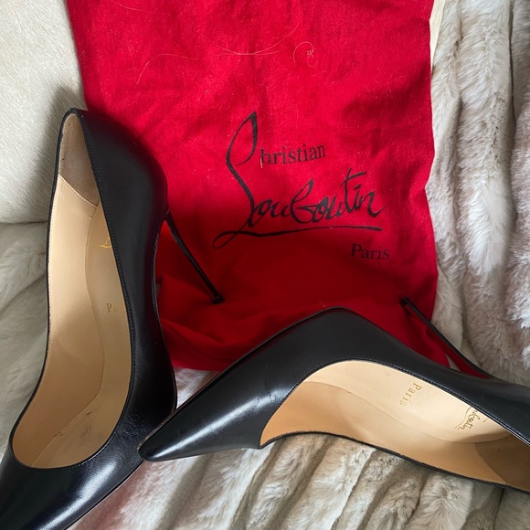 Christian Louboutin Black and Red Heels - Picture 5 of 10